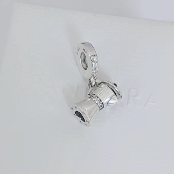 Pandora Moka Pot Dangle Charm S925 Silver with box - Picture 3 of 7